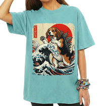 Beagle Dog Dogzilla Beaglezilla Lover Japanese Art Unisex T-Shirt