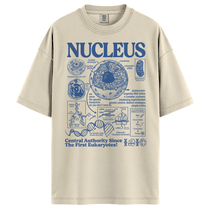 Cell Nucleus Biology Chart Vintage Aesthetic Science Unisex T-Shirt