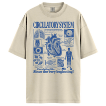 Circulatory System Anatomy Biology Teacher Vintage Unisex T-Shirt
