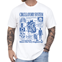 Circulatory System Anatomy Biology Teacher Vintage Unisex T-Shirt