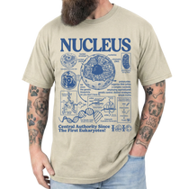 Cell Nucleus Biology Chart Vintage Aesthetic Science Unisex T-Shirt