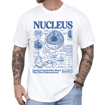 Cell Nucleus Biology Chart Vintage Aesthetic Science Unisex T-Shirt