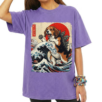 Beagle Dog Dogzilla Beaglezilla Lover Japanese Art Unisex T-Shirt